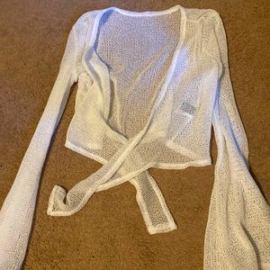 Clean white bikini cover up